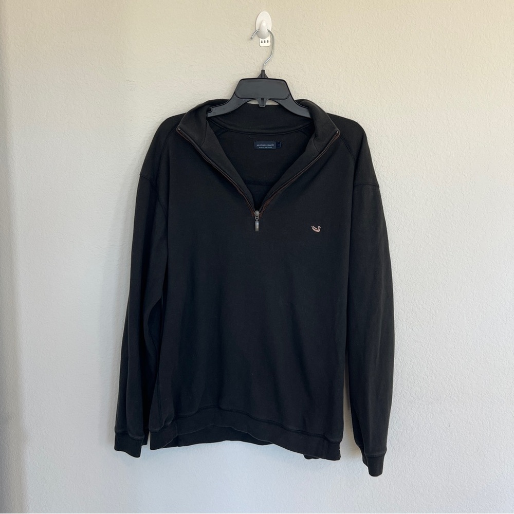 Southern Marsh Men’s Black 1/4 Zip Pullover Size Large